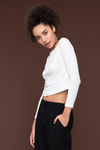 Zivame Wraffle Crop Top- Off White  — thumbnail 2