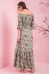 Zivame Ever Rose Tiered Tassle Dress- Green — thumbnail 2