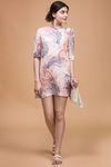 Zivame Paisley Print Mid Hue Dress- Orange  — thumbnail 1