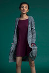 Zivame Knitted Long Shrug-Black Monochrome — thumbnail 4