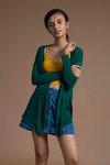Zivame Fish Cut Knit Shrug- Bottle Green — thumbnail 2