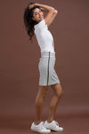 Zivame Slim Fit Striped Skirt- White — thumbnail 3
