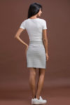 Zivame Slim Fit Striped Skirt- White — thumbnail 4