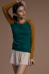 Zivame Knitted Sweater Top- Lucite Green — thumbnail 1