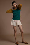 Zivame Knitted Sweater Top- Lucite Green — thumbnail 2