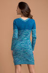 Zivame All Day Warm n Cozy Sweater Dress- Blue — thumbnail 4