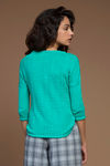 Zivame Knit Sweater Top- Flash Green — thumbnail 3