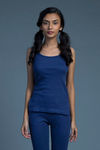 Zivame Everyday Thermal Tank Top- Blue — thumbnail 2
