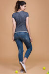 Zivame Grindle Cotton Comfort Tee- Navy — thumbnail 3