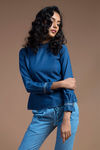 Zivame Denim Ruffle top- Blue — thumbnail 4