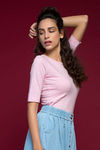 Zivame All- Day Crucial Tee- Pink — thumbnail 3