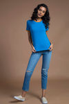 Zivame All- Day Essential Tee- Cyan — thumbnail 2