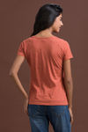 Zivame Cotton Rich Basic Henley- Rust — thumbnail 3