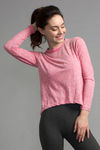 Zivame Marl Basic Tee- Pink — thumbnail 1