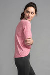 Zivame Marl Basic Tee- Pink — thumbnail 2