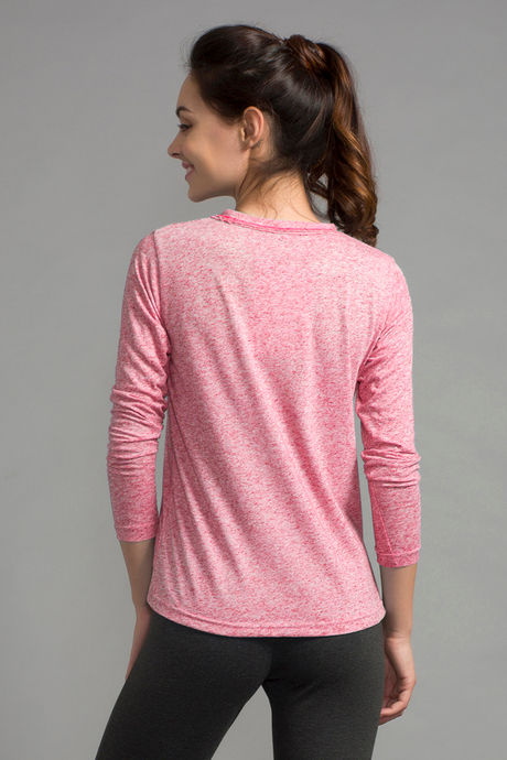 Zivame Marl Basic Tee- Pink — image 3