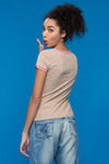 Zivame Nep tee-Beige — thumbnail 2