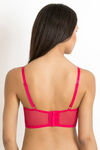 Zivame Luxe Lace Padded Wired Full Coverage Long Line Bra-Love Potion — thumbnail 4