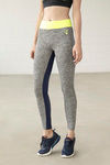 Zelocity Mid Rise Legging- Grey N Navy — thumbnail 2