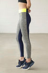 Zelocity Mid Rise Legging- Grey N Navy — thumbnail 3