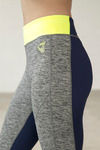 Zelocity Mid Rise Legging- Grey N Navy — thumbnail 5