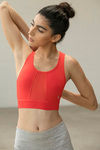 Zelocity Non Padded Sports Bra - Red — thumbnail 2