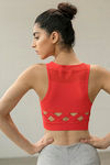 Zelocity Non Padded Sports Bra - Red — thumbnail 4