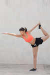 Zelocity Non Padded Sports Bra- Orange — thumbnail 2