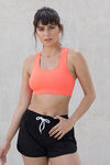 Zelocity Non Padded Sports Bra- Orange — thumbnail 3