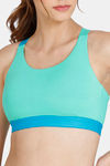 Zelocity Back Open Sports Bra With Removable Padding - Spring Bud — thumbnail 5