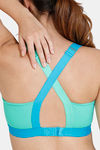 Zelocity Back Open Sports Bra With Removable Padding - Spring Bud — thumbnail 6