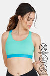 Zelocity Back Open Sports Bra With Removable Padding - Spring Bud — thumbnail 7
