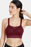 Zelocity High Impact Sports Bra With No Bounce - Fig — thumbnail 1