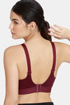 Zelocity High Impact Sports Bra With No Bounce - Fig — thumbnail 3