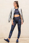 MTV x Zelocity Mid Rise Legging- Navy N Print — thumbnail 4