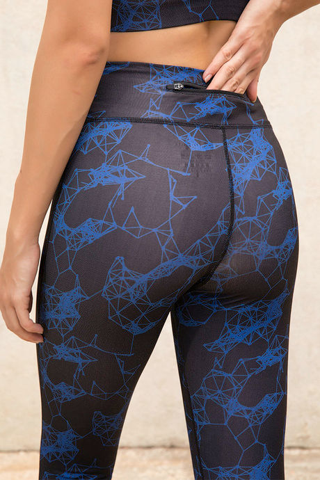 MTV x Zelocity Mid Rise Legging- Navy N Print — image 6