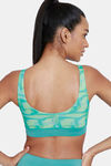 Zelocity Quick Dry Sports Bra With Removable Padding - Teal — thumbnail 2