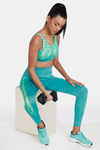 Zelocity Quick Dry Sports Bra With Removable Padding - Teal — thumbnail 4