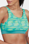 Zelocity Quick Dry Sports Bra With Removable Padding - Teal — thumbnail 5