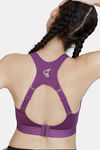 Zelocity High Impact Quick Dry Sports Bra - Purple Passion — thumbnail 2