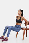 Zelocity Quick Dry Gym Leggings - Ocean — thumbnail 4