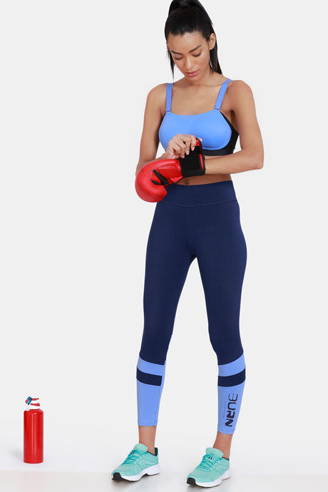 Zelocity High Impact Quick Dry Sports Bra - Wedgewood — image 4