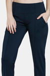 Zelocity Relaxed Mid Rise Quick Dry Straight Fit Pants  - Anthra Melange — thumbnail 5