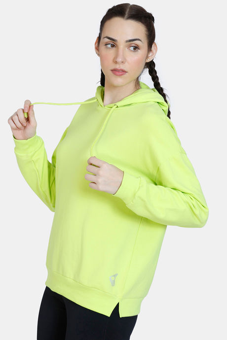 Zelocity Relaxed Fit Hoodie Sweatshirt - Lime Punch — image 2