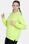 Zelocity Relaxed Fit Hoodie Sweatshirt - Lime Punch — thumbnail 2