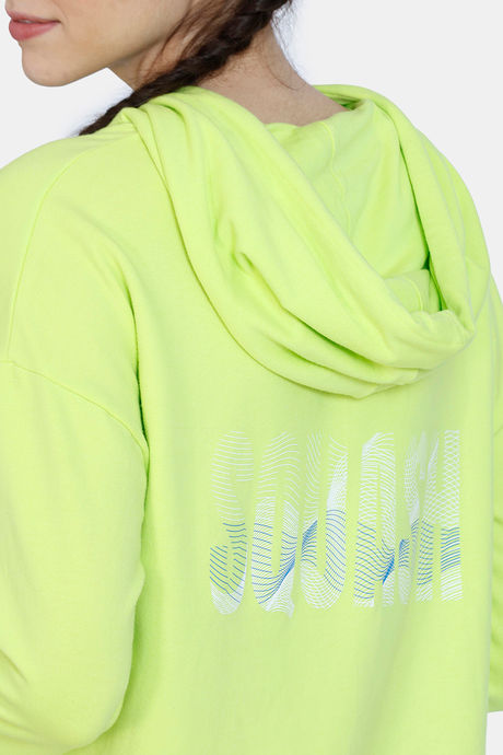 Zelocity Relaxed Fit Hoodie Sweatshirt - Lime Punch — image 6