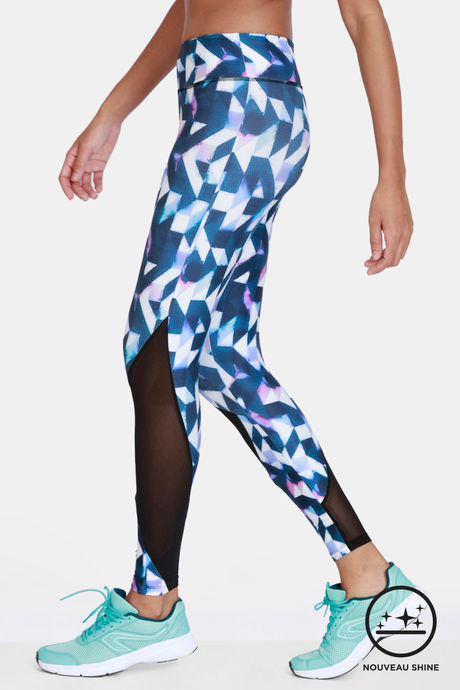 Zelocity Mid Rise Quick Dry Leggings - Snow White — image 2
