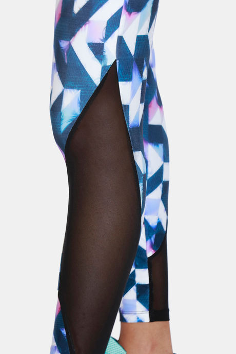 Zelocity Mid Rise Quick Dry Leggings - Snow White — image 6