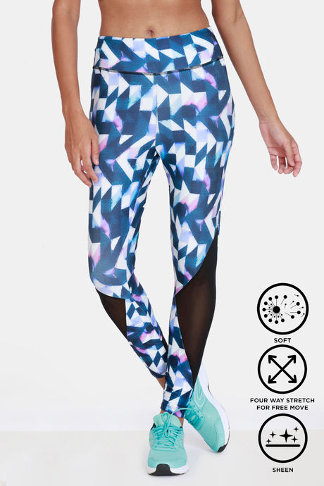 Zelocity Mid Rise Quick Dry Leggings - Snow White — image 7
