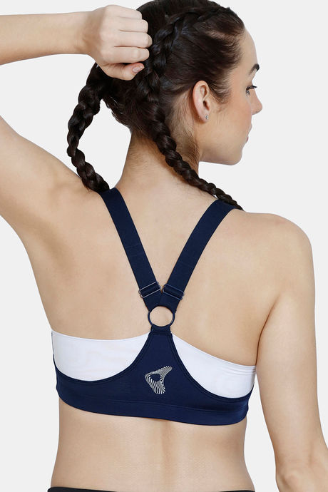 Zelocity High Impact Quick Dry Sports Bra - Maritime Blue — image 4